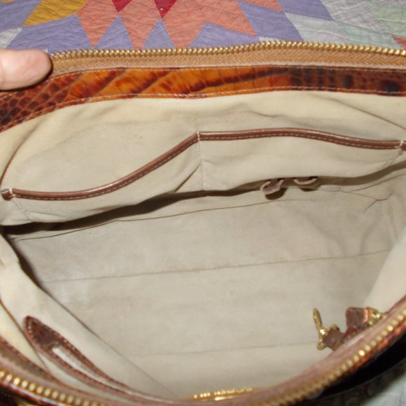 Brahmin Pecan Brown Alligator Handbag - Picture 11 of 11